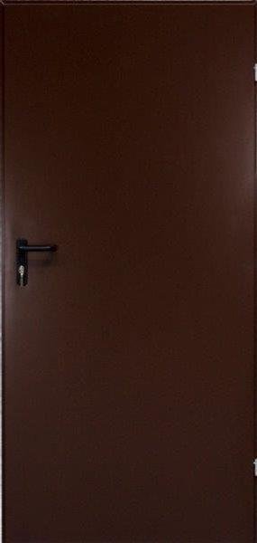Plieninės durys RADEX TECHNIK, rudos sp., 926 x 2010 mm, dešinė