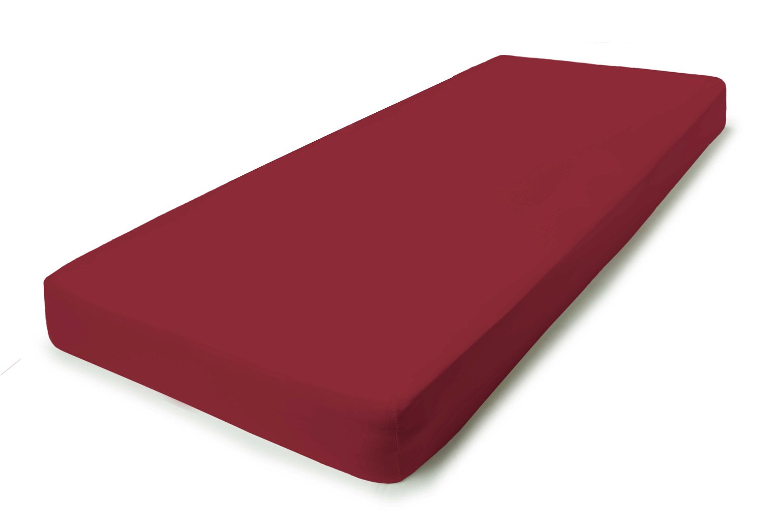 Trikotažinė paklodė su guma 200x200cm, 100% medvilnė, raudonos sp.