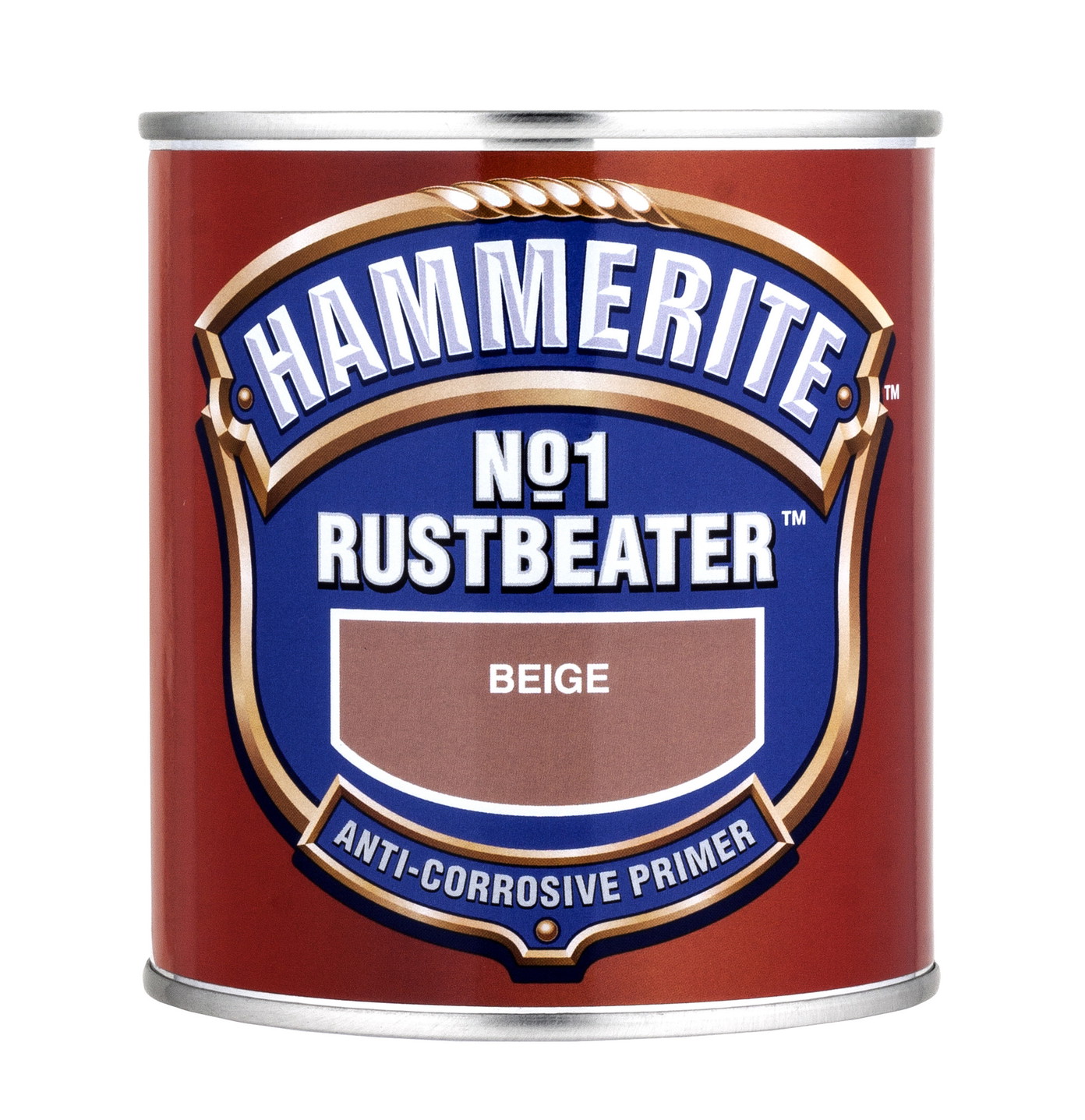 Metalo gruntas HAMMERITE No1 RUSTBEATER, tamsiai rudos sp., 2,5 l-0
