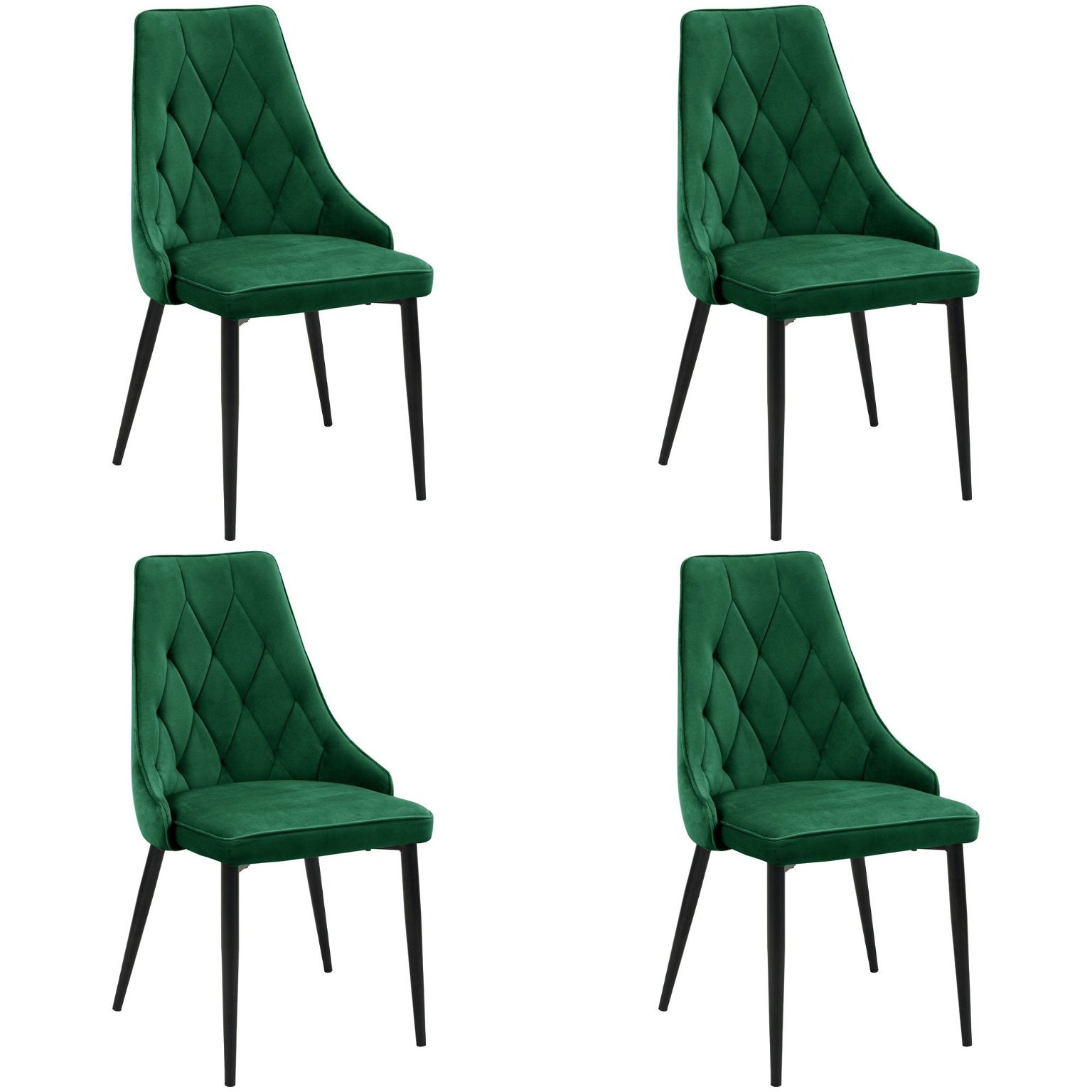 4-ių kėdžių komplektas SJ.054, žalia - 1