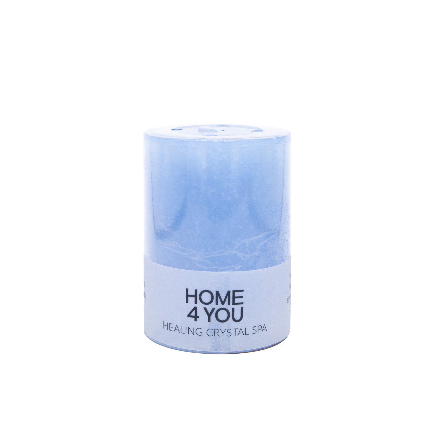 Žvakė HEALING CRYSTAL SPA, 6,8x9,5 cm, mėlyna (vandenyno kvapo)