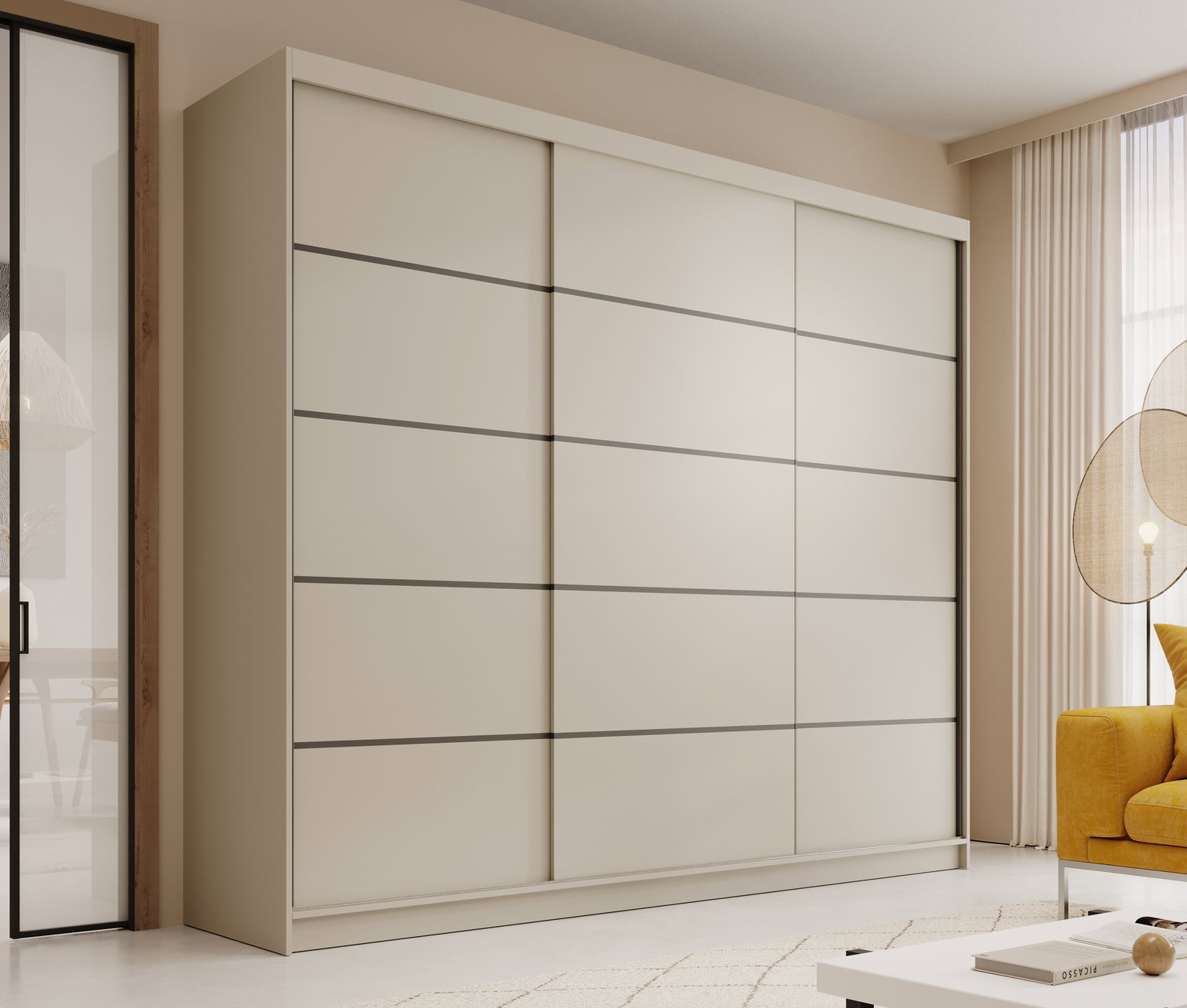 Stumdoma spinta ADRK Furniture, Andy 250, 250x215x58, Kašmyras-1