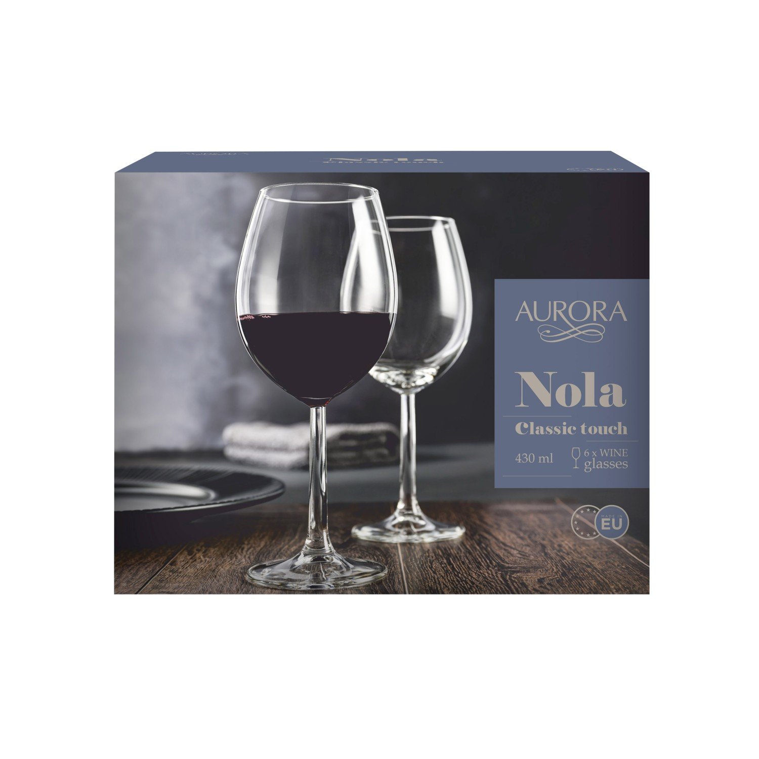Vyno taurės AURORA NOLA, 430 ml, 6 vnt - 2
