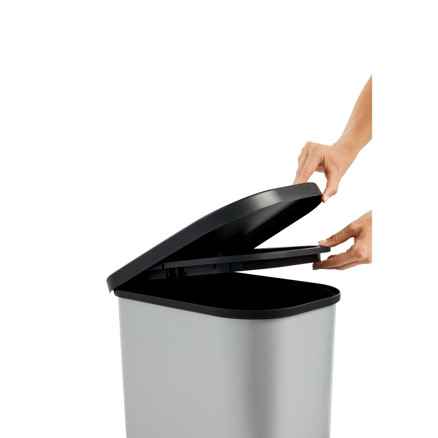 Šiukšlių dėžė ROTHO RIBO, su pedalu, šv. pilkos sp., 40 x 28,5 x 51,3 cm, 35 l - 4