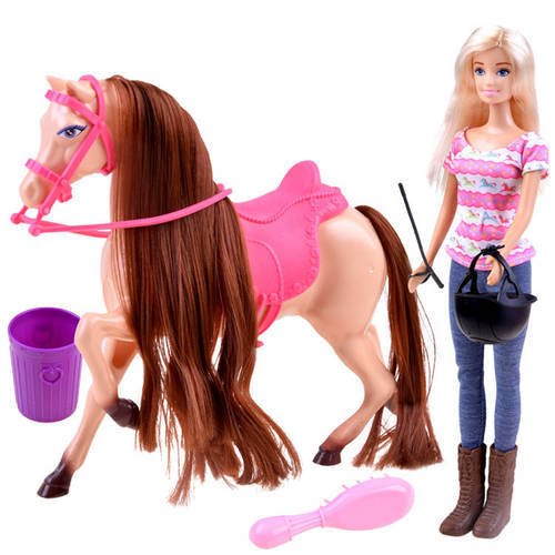 Lėlė Anlily su arkliuku ir priedais - 1