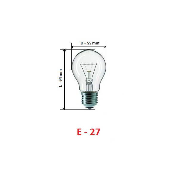 Halogeninė lemputė BELLIGHT, E27, A55, 100 W, 2700 K, 230 V - 2