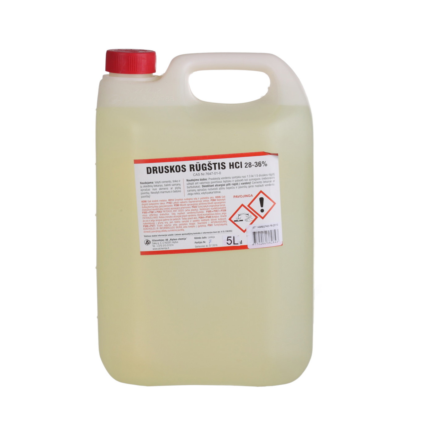 Druskos rūgštis, 5 l-0