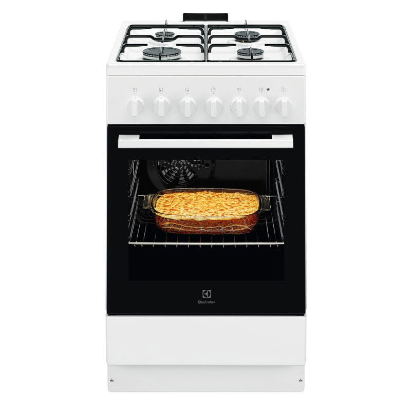 Dujinė viryklė su elektrine orkaite ELECTROLUX LKK520032W, 50 cm-0