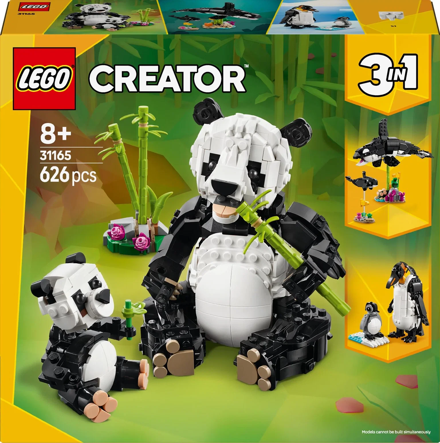 Konstruktorius LEGO Creator Wild Animals: Panda Family-0