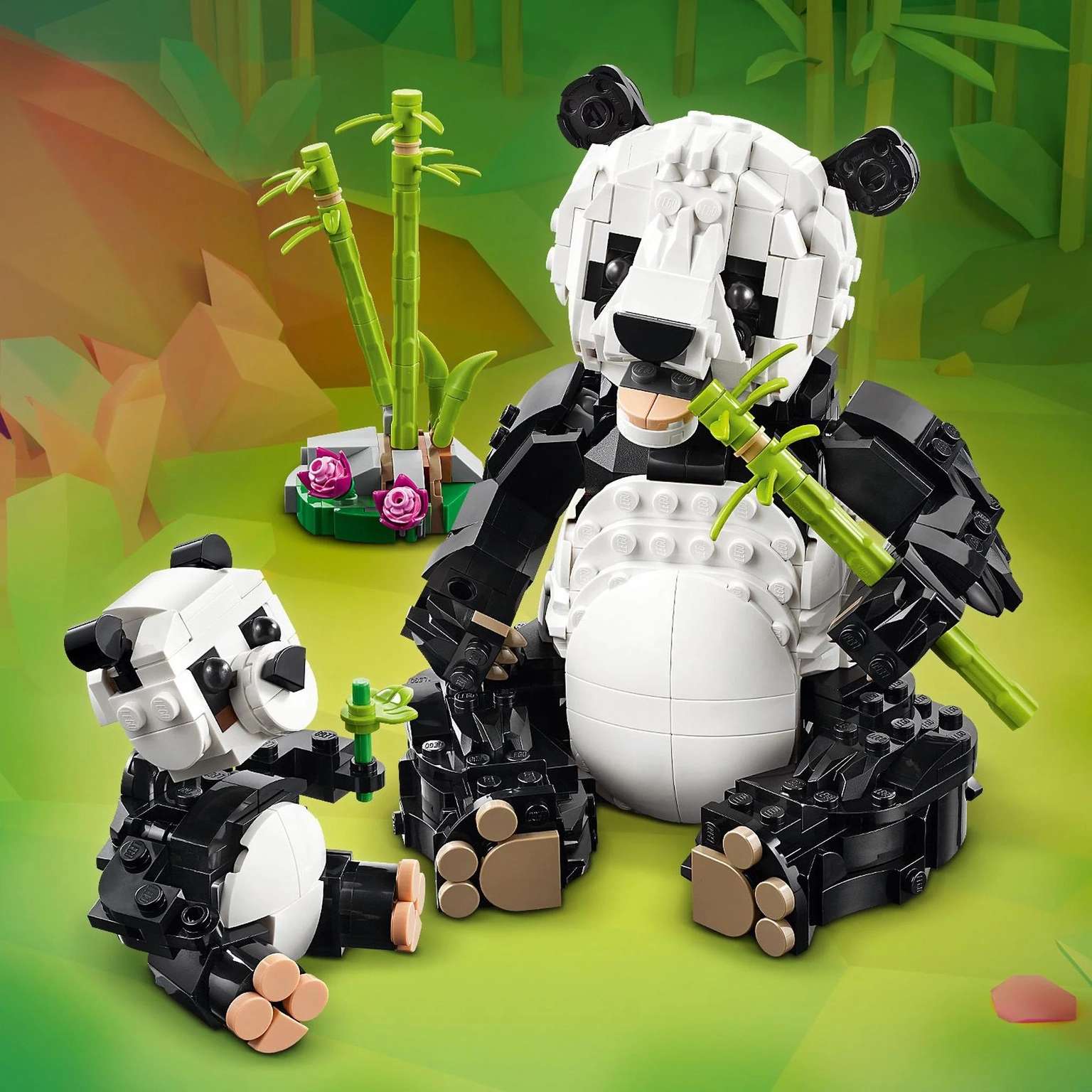 Konstruktorius LEGO Creator Wild Animals: Panda Family - 3