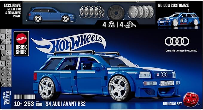 Konstruktorius MATTEL BRICK SHOP HOT WHEELS Speed Audi-0