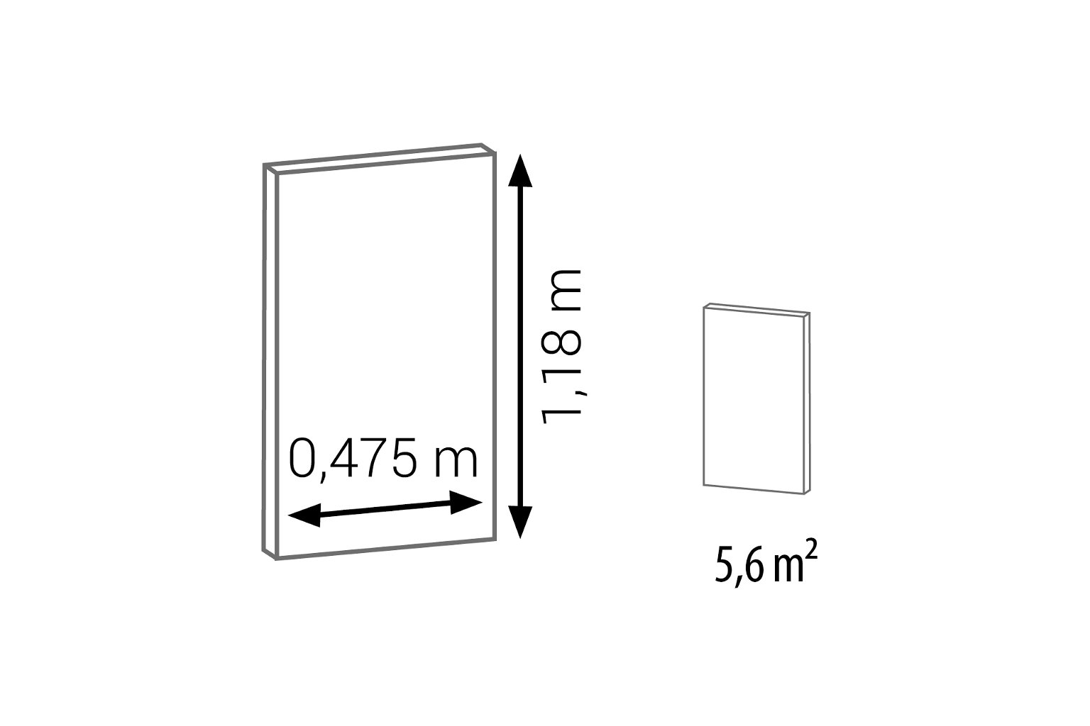 Paklotas CEZAR EXPERT MATT, 5 mm storio, 50 x 100 cm, pakuotėje 10 vnt. / 5 m2 - 3