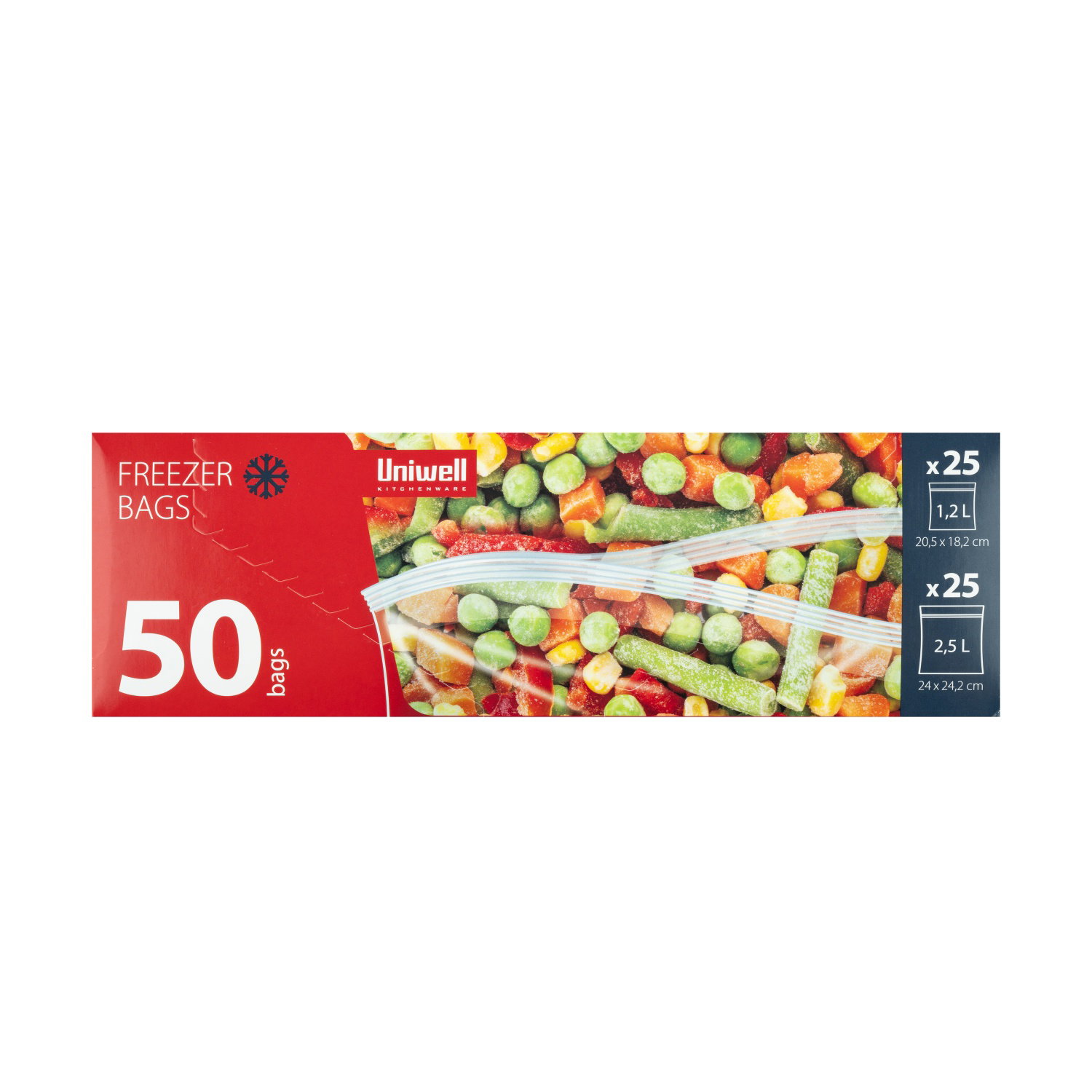Šaldymo maišeliai UNIWELL, 50 vnt-0