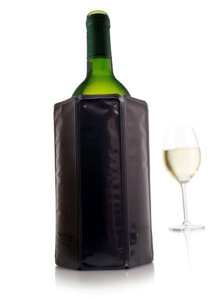 Vyno butelio šaldymo rankovė Vacu Vin, juodos spalvos - 2