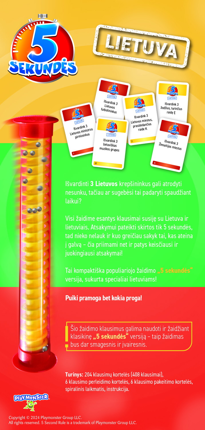 Žaidimas TREFL 5 sekundės žaidimas: Lietuva - 3