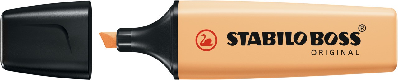 Teksto žymeklis BOSS pastel pale orange, pastelinė oranžinė-1