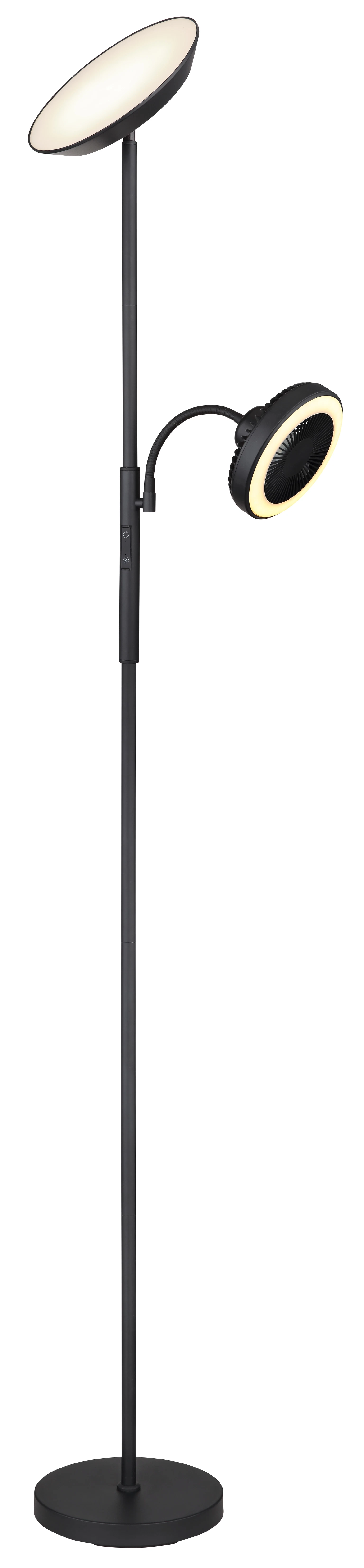 LED toršeras-ventiliatorius GLOBO DAVYD, 3,6+20+4W, CCT 2700-6500K, 2200lm, 178cm - 1