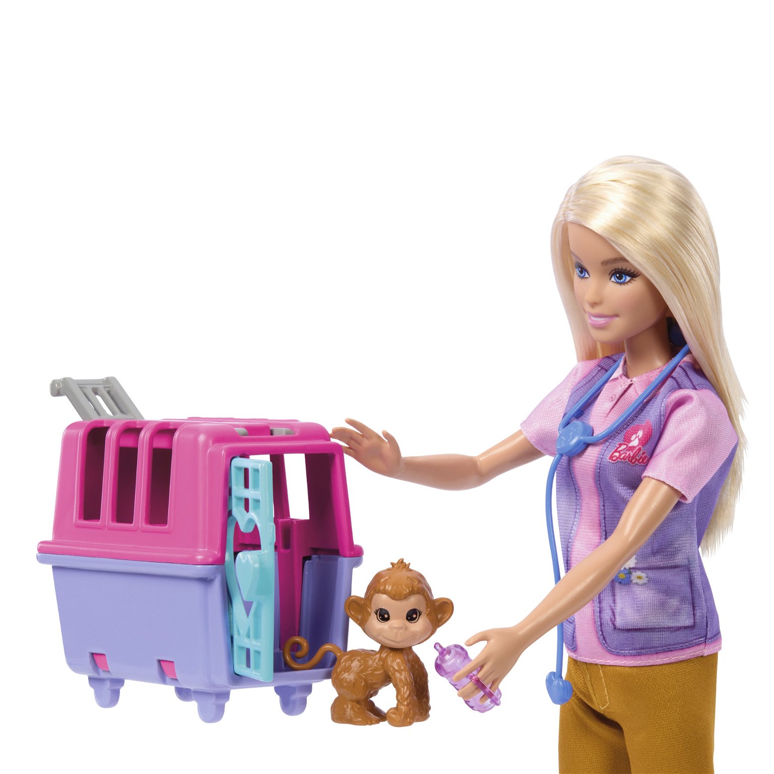 Barbie  ir gyvūnėlių priežiūros rinkinys - 4