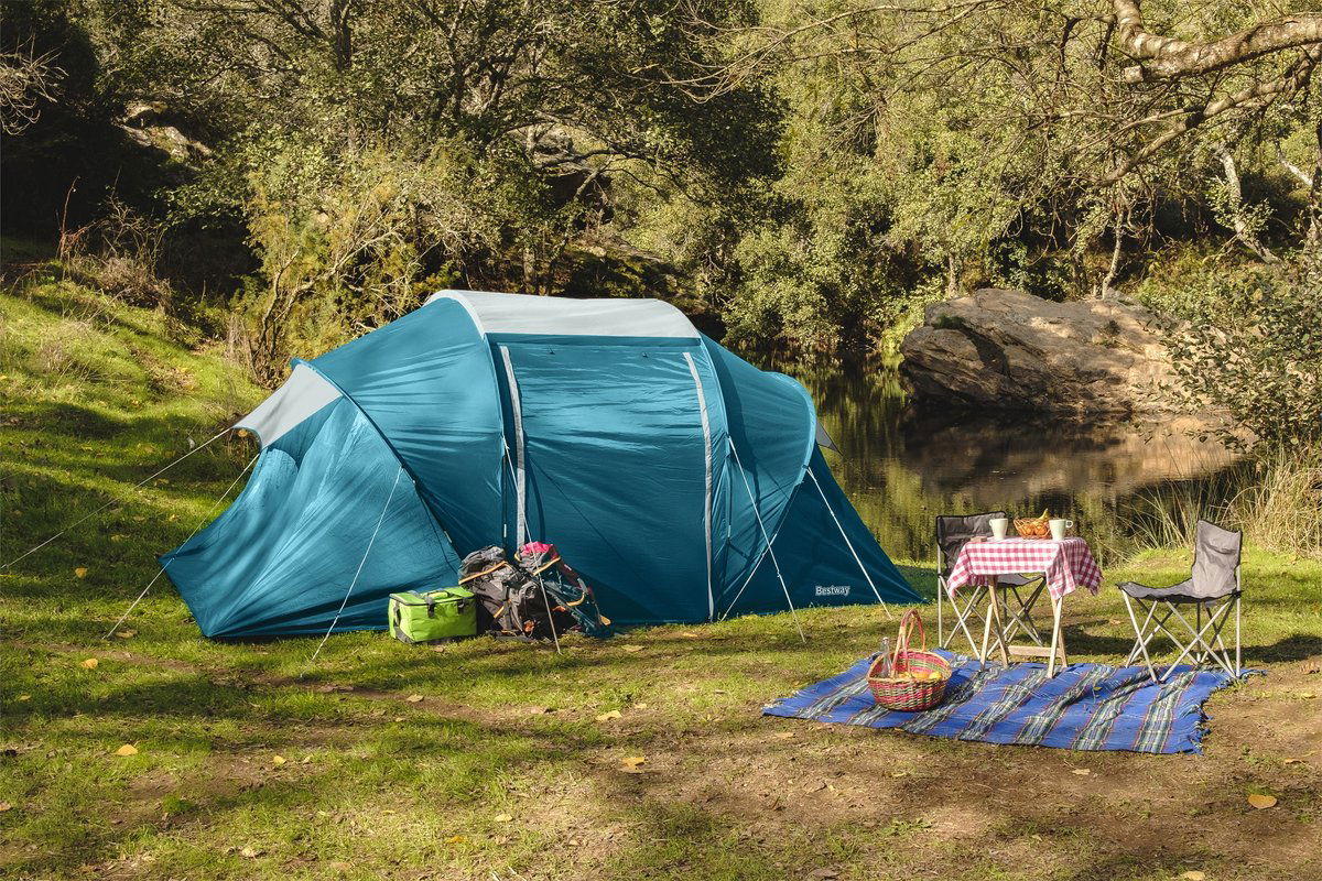 Keturvietė palapinė BESTWAY Ground 4, 460 x 230 x 185 cm - 4