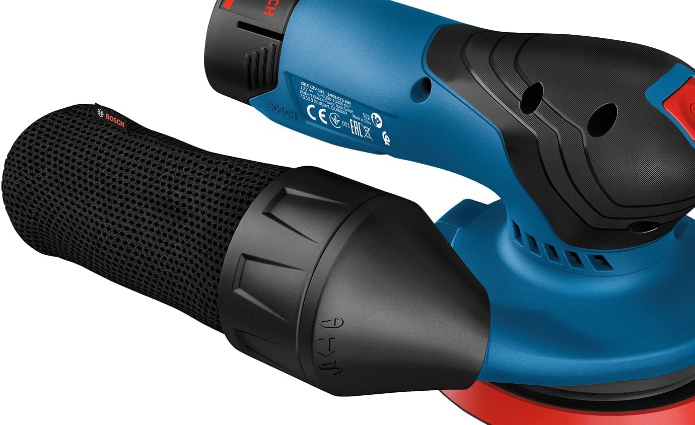 Akumuliatorinis ekscentrinis šlifuoklis BOSCH PRO GEX 12V-125 solo (be akum. ir krov.) - 5