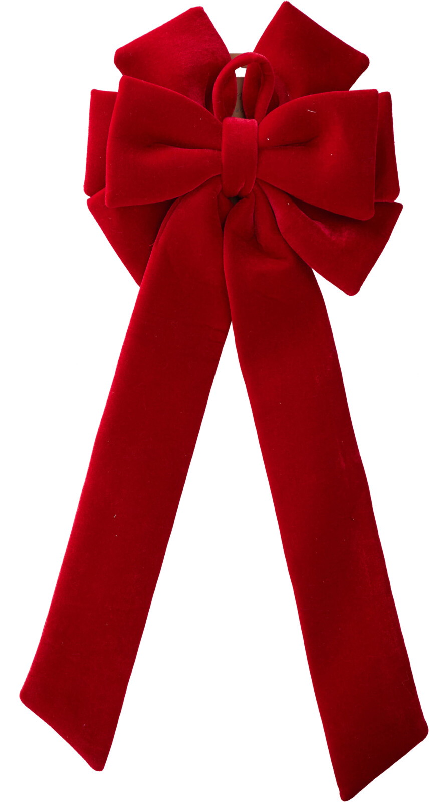 Kalėdinė dekoracija VELVET BOW, raudonos sp., 72 cm, 1 vnt-0