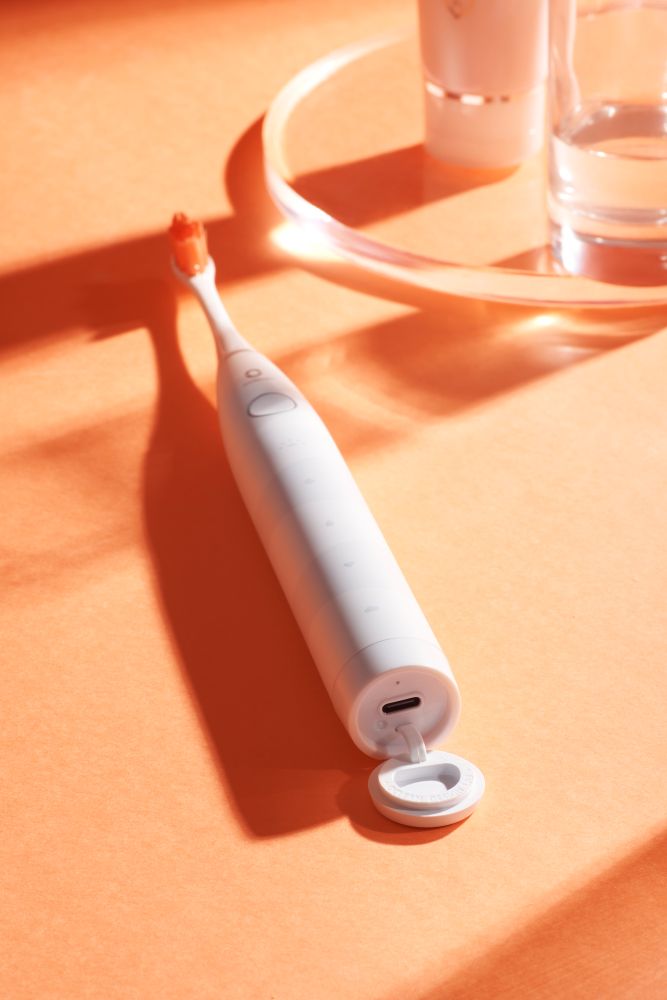 Elektrinis dantų šepetėlis OCLEAN Flow S, baltos spalvos-1