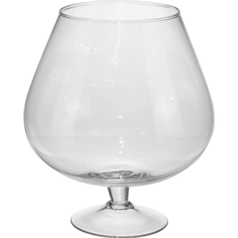 Stiklinė vaza, perdirbto stiklo, 11 x 26 cm