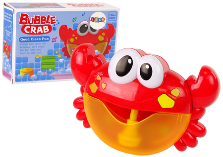 Muilo burbulų žaislas maudynėms "Krabas", raudonas - 2
