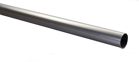 Metalinis karnizo vamzdis ELEGANC, šviesaus matinio sidabro sp., 2,4 m, Ø 25 mm