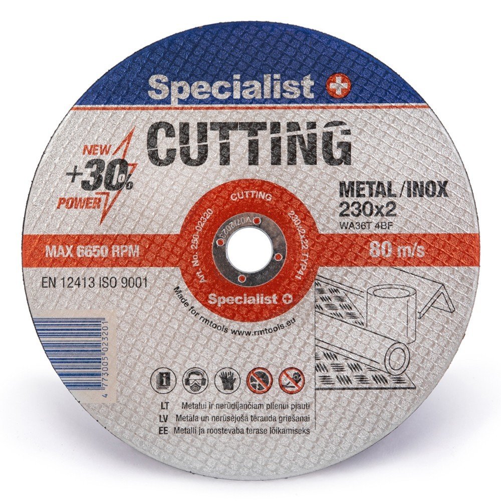 Metalo pjovimo diskas SPECIALIST+ Cutting, 230 x 2,0 x 22 mm