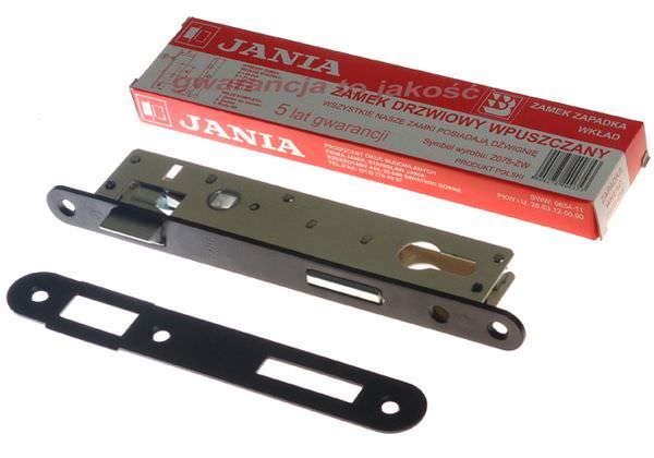 Įleidžiama spyna JANIA, siauro profilio, 90 mm, balto cinko sp.-0