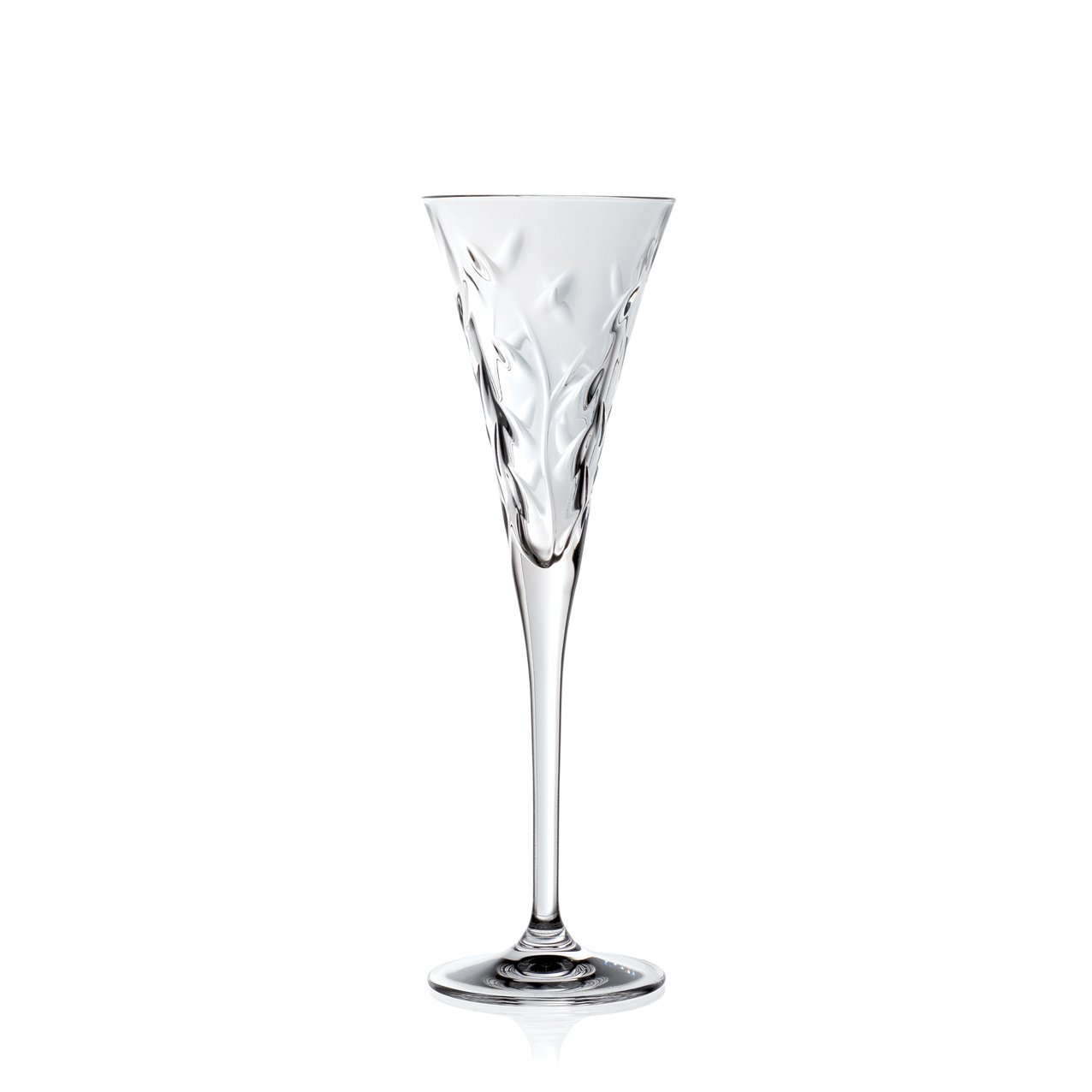 Krištolinės šampano taurės RCR LAURUS FLUTE, 120 ml, 6 vnt.