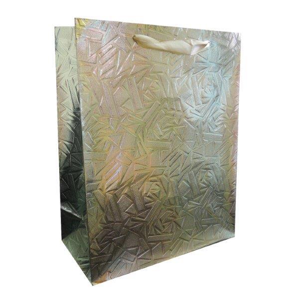 Dovanų maišelis KRAFT Metallic, įvairių sp., 23 x 18 x 10cm-0