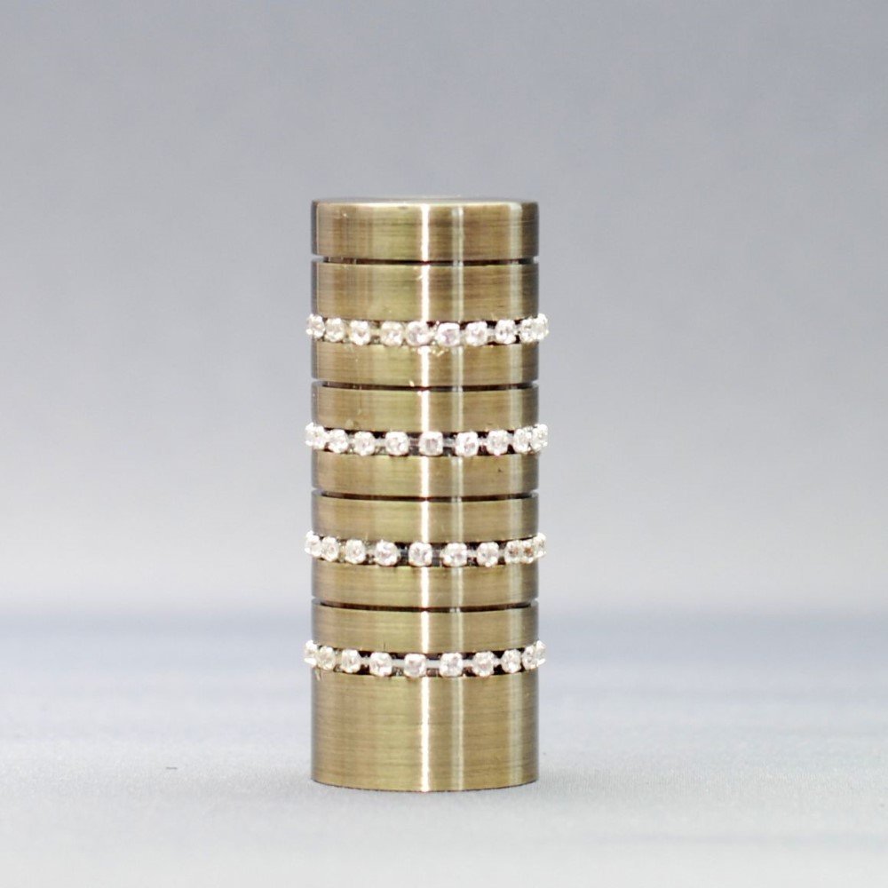 Karnizo užbaigimas KRIS, metalinis, šv. sendinto aukso sp., Ø 16 mm, 2 vnt.