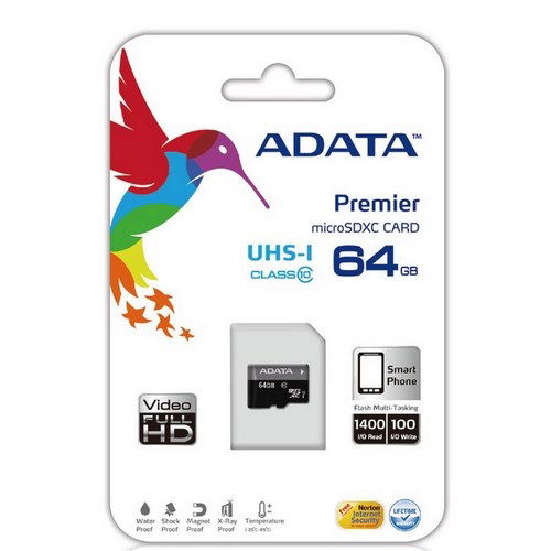 Atminties kortelė Adata, 64 GB - 2
