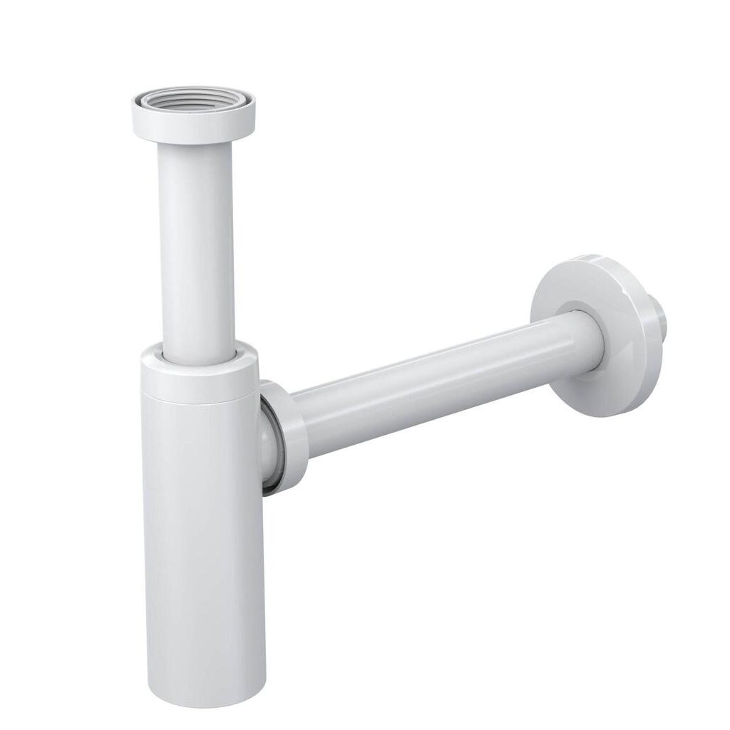 Praustuvo sifonas IZY, matinės baltos sp.,  1 1/4' x Ø32 mm-0