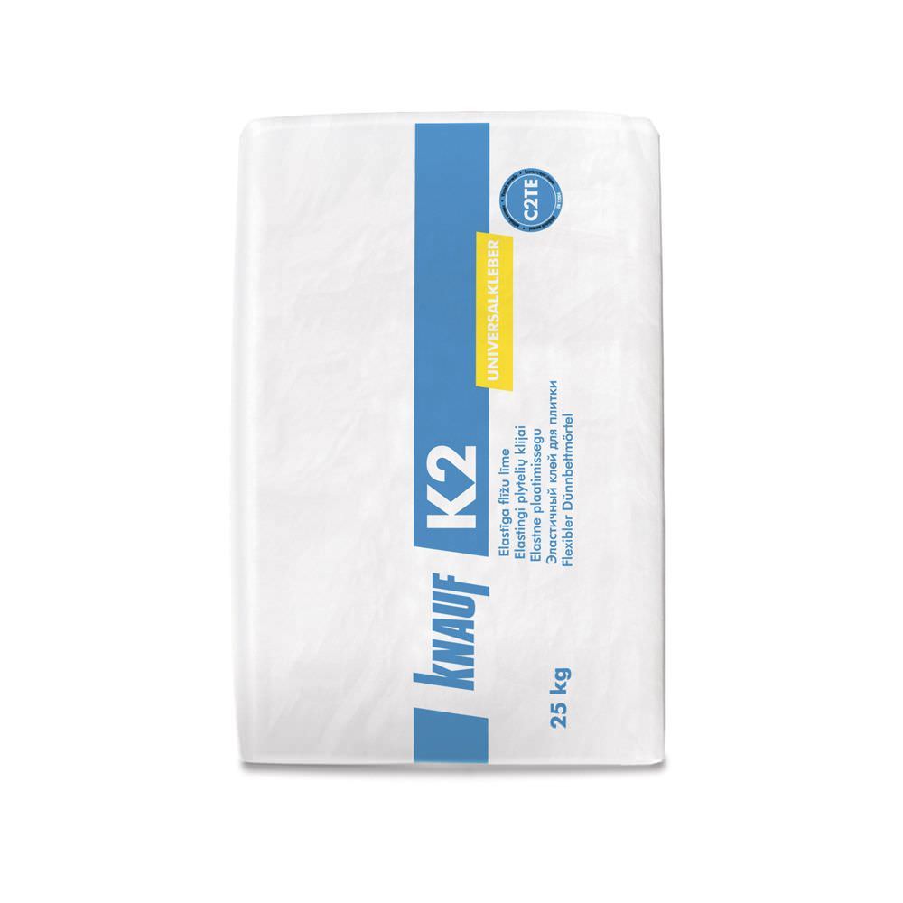 Plytelių klijai KNAUF K2, padidinto elastingumo, 25 kg-0