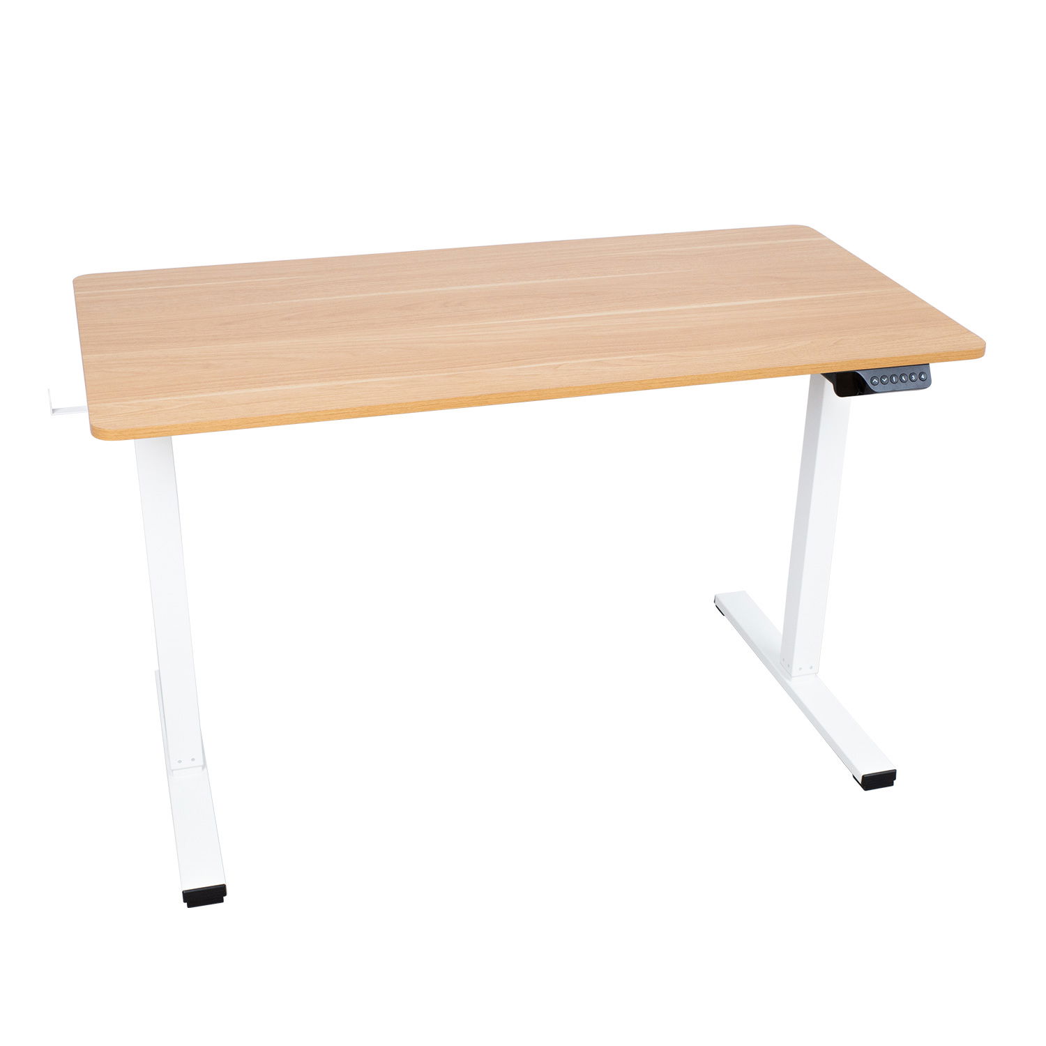 Rašomasis stalas su pakėlimo mechanizmu ERGO, 120x60cm, ąžuolo/balta - 7