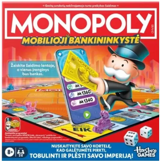 Stalo žaidimas MONOPOLY APP BANKING, LT-0