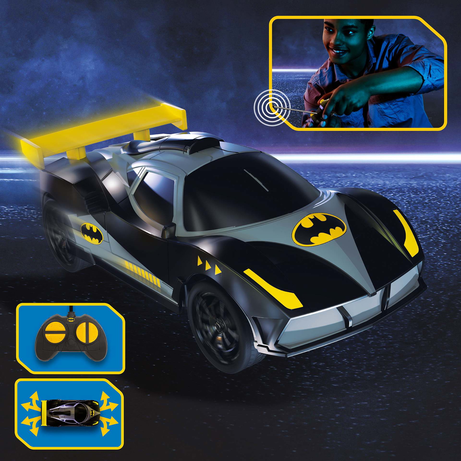 Radijo bangomis valdomas automobilis Racer Batman, 1:28 - 3