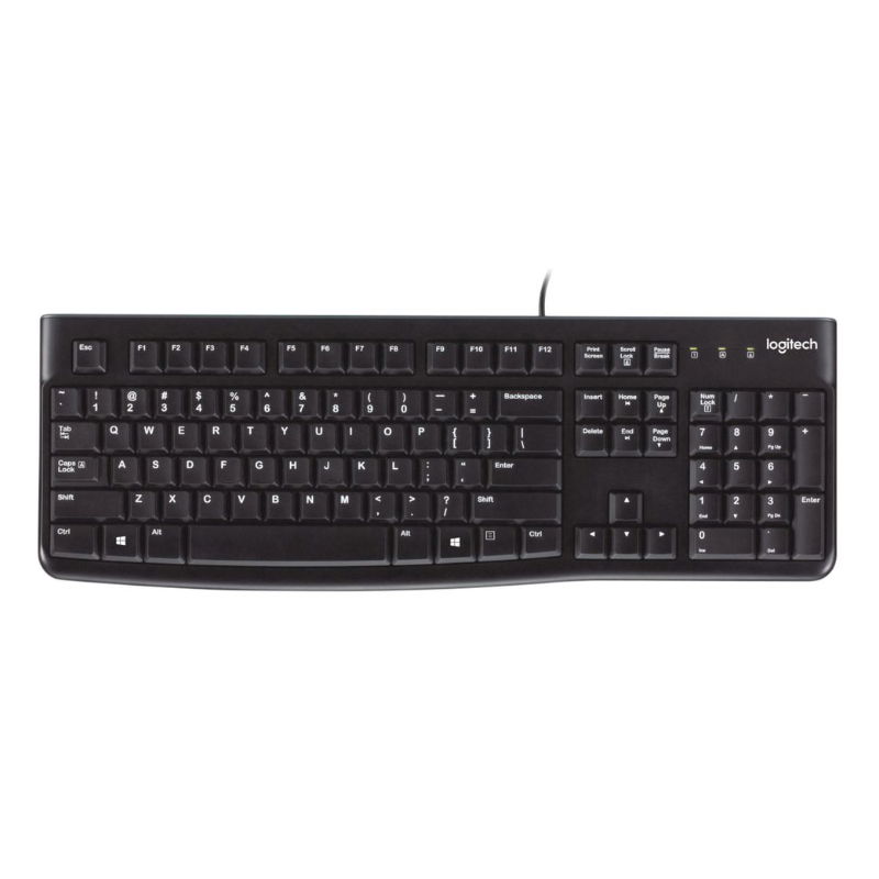 Klaviatūra Logitech K120, juoda-0