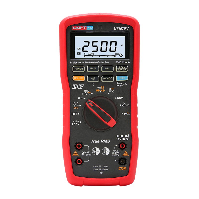 Multimetras UNI-T UT197PV, TRMS-0