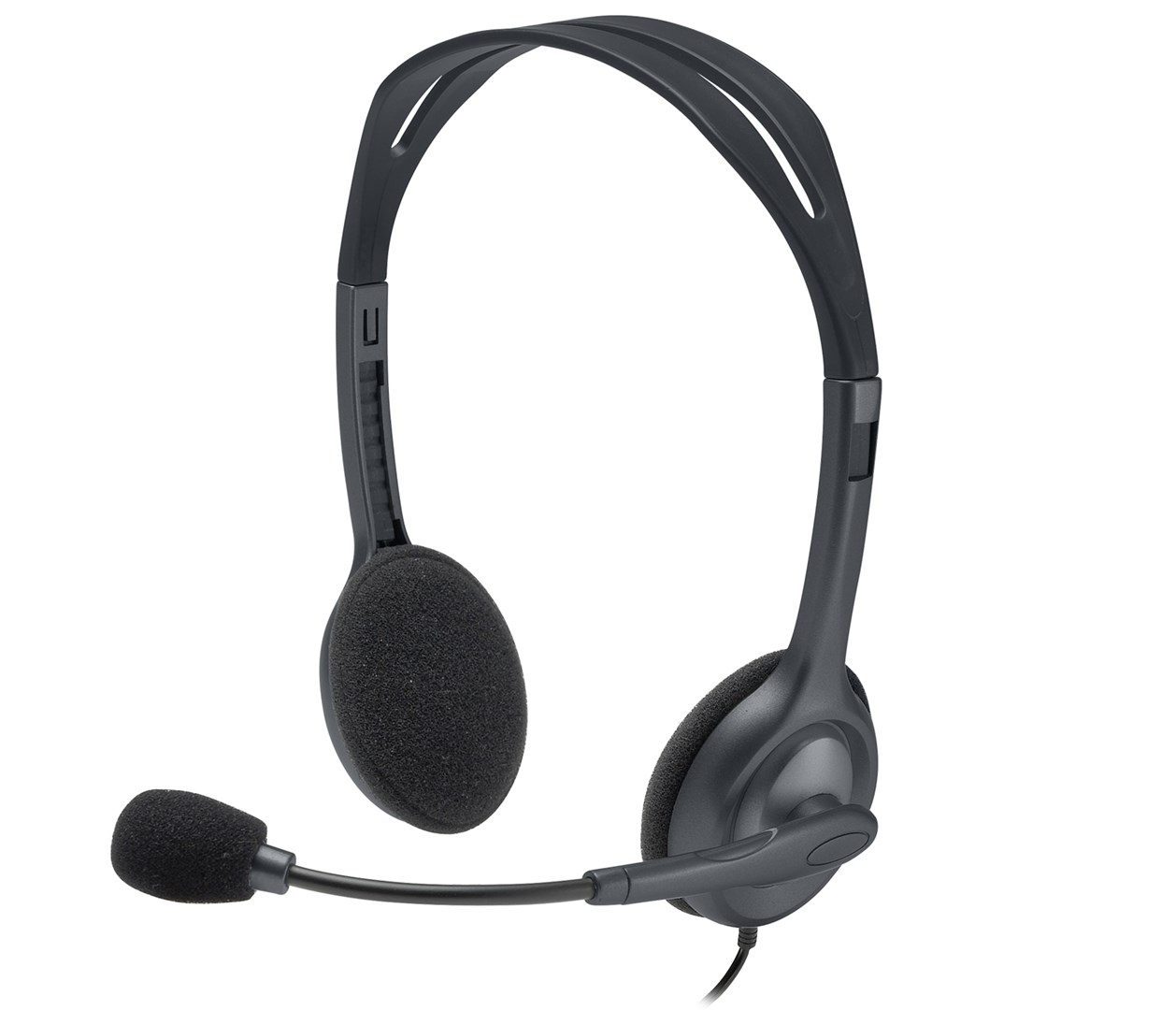 Laidinės ausinės Logitech H111 Analog, pilka - 8
