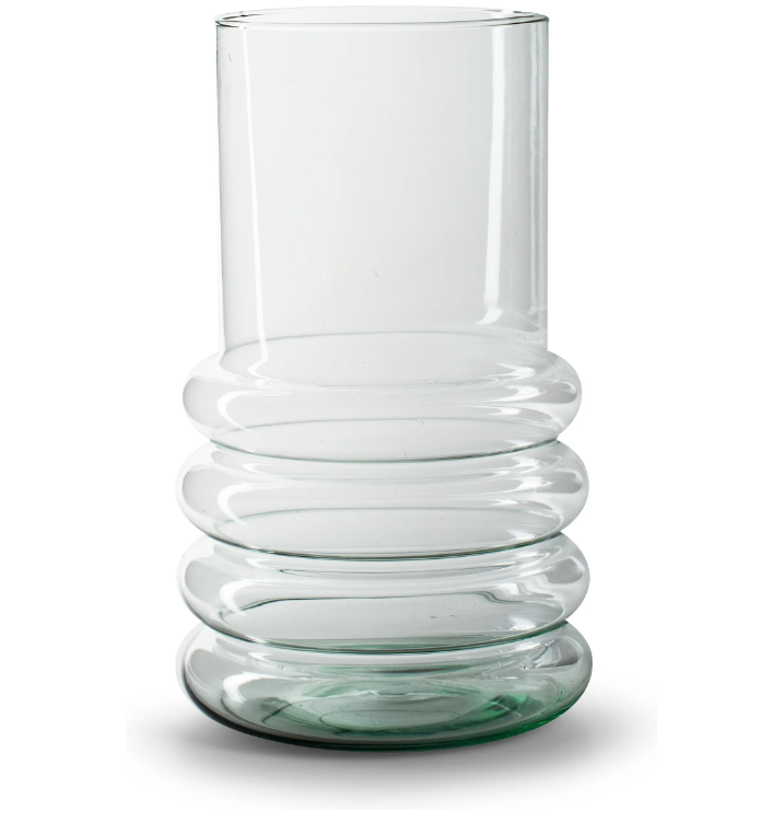 Stiklinė vaza RIBSTER ECO, 18 x 30 cm