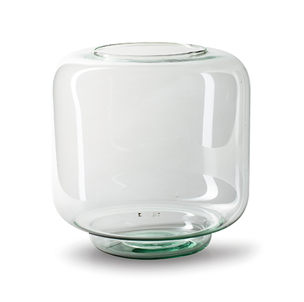 Stiklinė vaza ROUND ECO, 19 x 19 cm