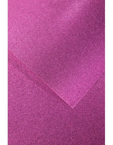 Blizgus kartonas A4 5 lapai, šviesiai violetinis-0