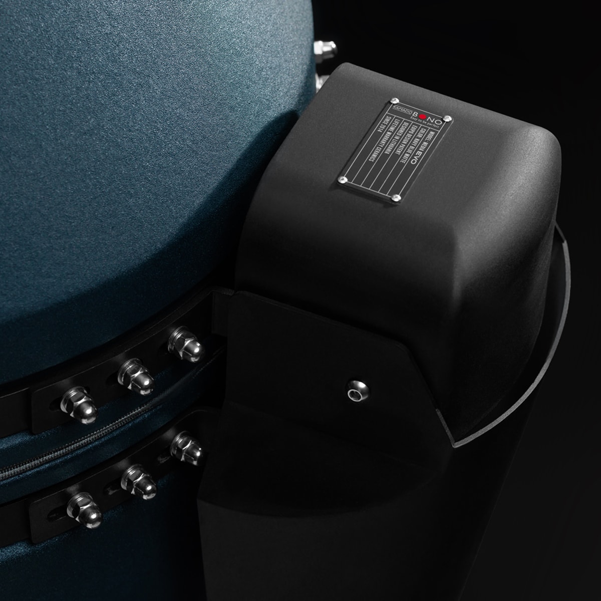 Keraminė kepsninė KAMADO BONO MEDIA EVO, 22", 56 cm, mėlynos sp. - 6