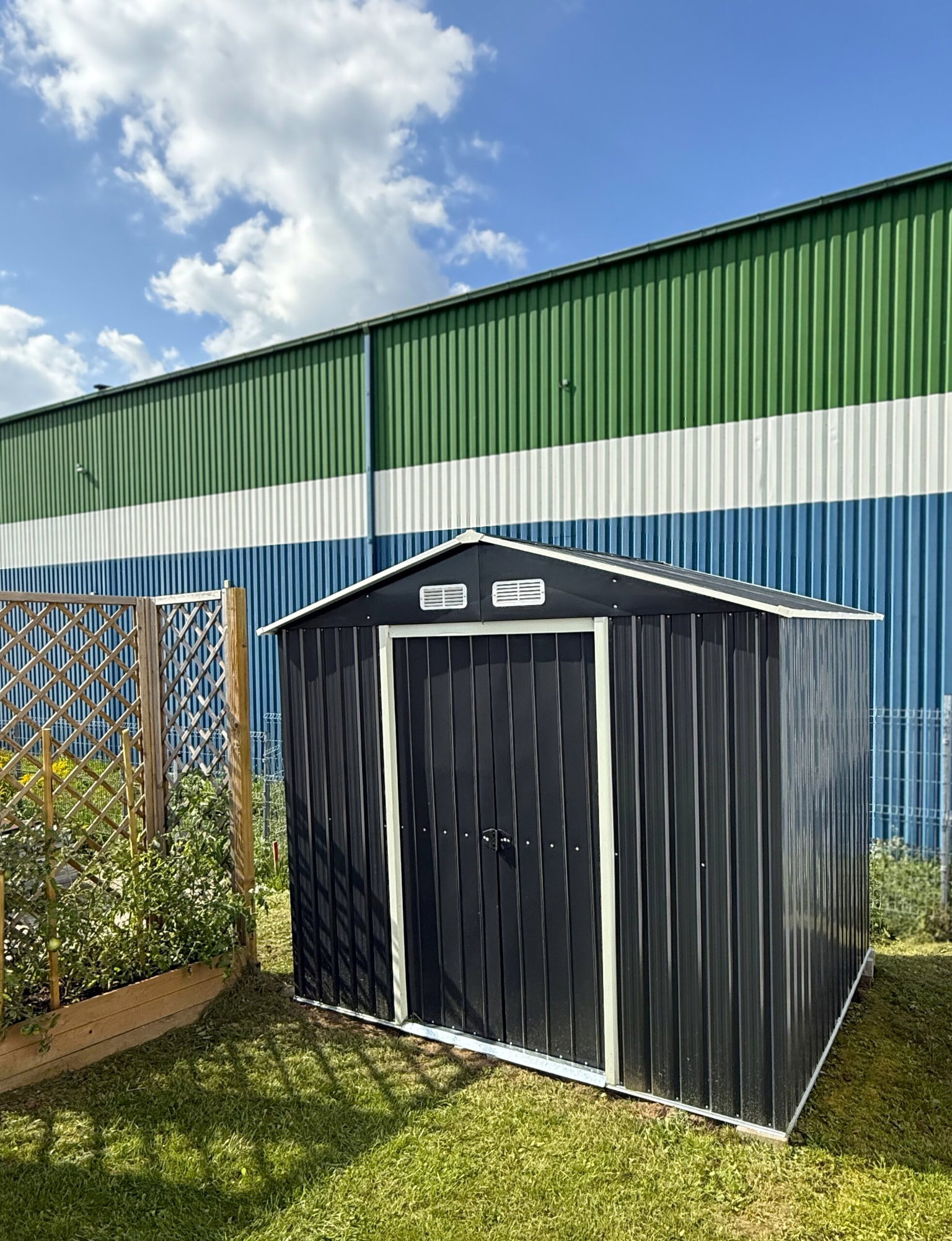Metalinis sandėliukas, 3,82 m2, antracito - 5