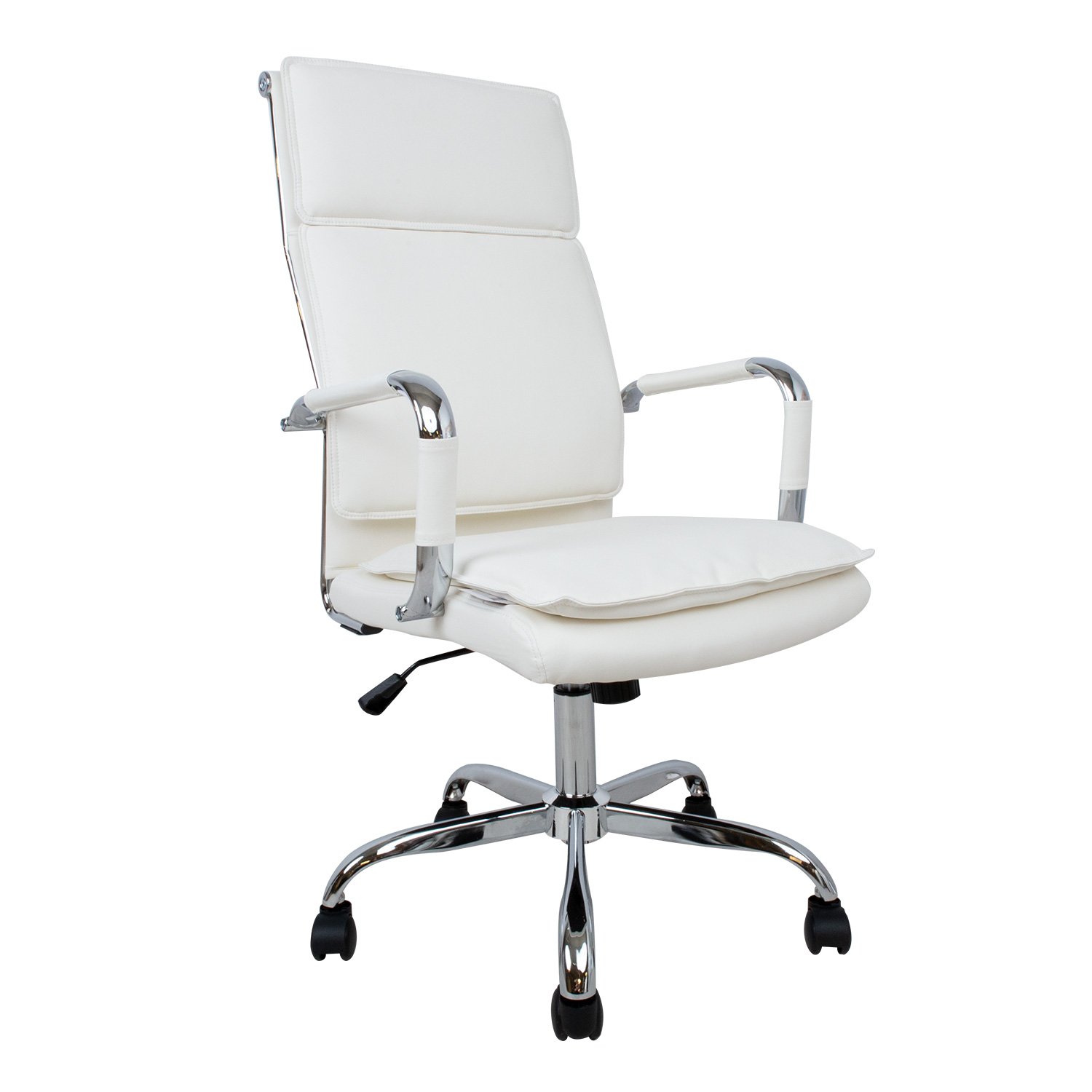 Biuro kėdė ULTRA, 54,5x60xH106,5-116,5 cm, balta