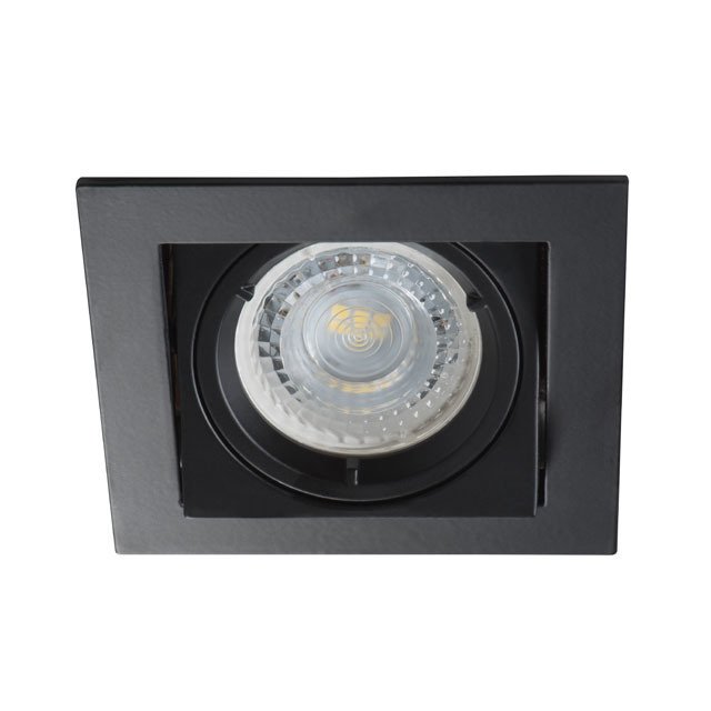 Įleidžiamas šviestuvas KANLUX ALREN DTL-B, 12 V, 35 W, GU5.3, kvadrato f., juodos sp.
